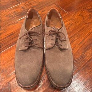 Brown Suede Oxford Shoes